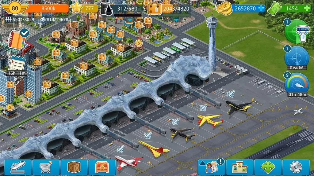 Airport City MOD APK - Aviones 