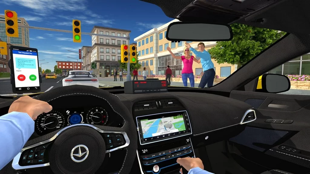 Taxi Game 2 MOD APK - Gameplay