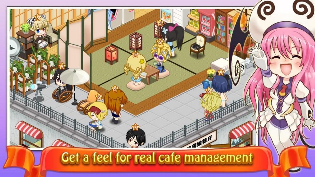 Moe Girl Cafe 2 MOD APK - Personajes cómicos 